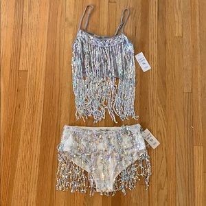 Sequin Fringe Rave Set
